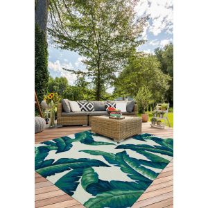 Couristan Rugs COVINGTON PALM LEAVES 29932040 GREEN