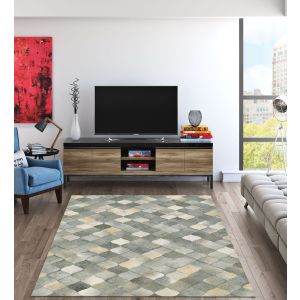 Couristan Rugs CHALET DIAMONDS 32560174 IVORY/GREY