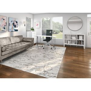 Couristan Rugs SONNET MARBRE 38016141 GREY/BLACK