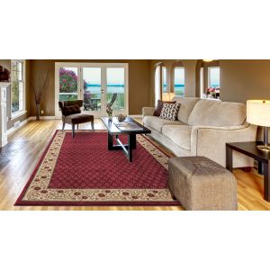Concord Global Rugs-Jewel-Harmony Red , Red