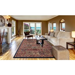 Concord Global Rugs-Jewel-Panel Red , Red