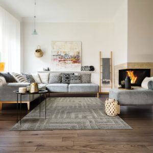 Couristan Rugs CIORA RHOMBUS 41644001 RAW SMOKE