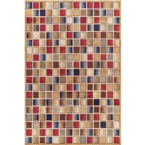 Concord Global Rugs-Jewel-Checkboard Gold , Gold
