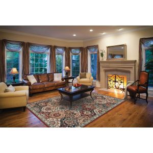 Couristan Rugs OLD WORLD CLASSIC ROYAL BAKTIARI 43735430 ANTIQUE RED