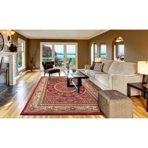 Concord Global Rugs-Jewel-Aubusson Red , Red
