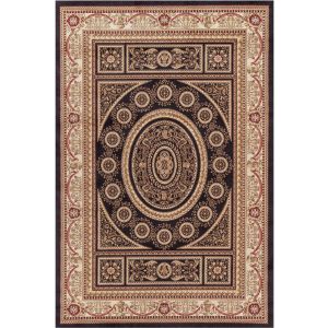 Concord Global Rugs-Jewel-Aubusson Black , Black