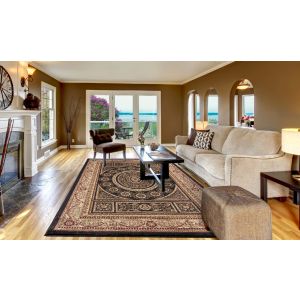 Concord Global Rugs-Jewel-Aubusson Black , Black