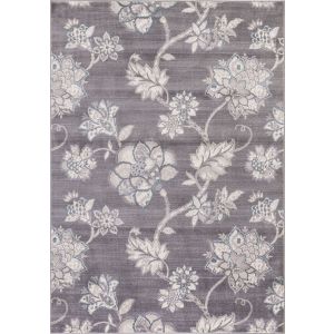 Concord Global Rugs-Lara-Floral Harmony Grey , Grey