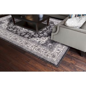 Concord Global Rugs-Lara-Heriz Anthracite , Anthracite