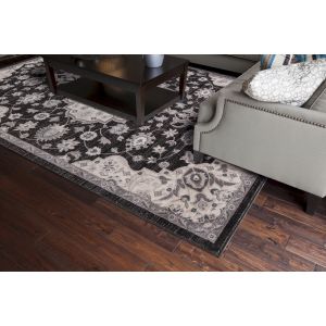 Concord Global Rugs-Lara-Center Medallion Anthracite , Anthracite