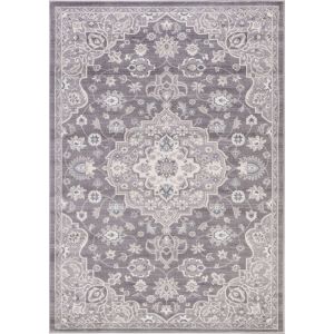 Concord Global Rugs-Lara-Center Medallion Grey , Grey