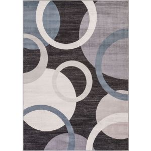 Concord Global Rugs-Lara-Circles Anthracite , Anthracite