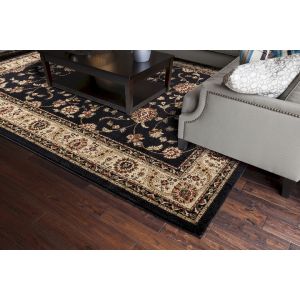 Concord Global Rugs-Jewel-Marash Black , Black