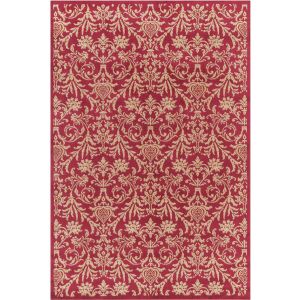 Concord Global Rugs-Jewel-Damask Red , Red