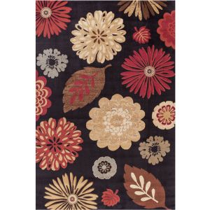 Concord Global Rugs-Jewel-Kaleidoscope Black , Black
