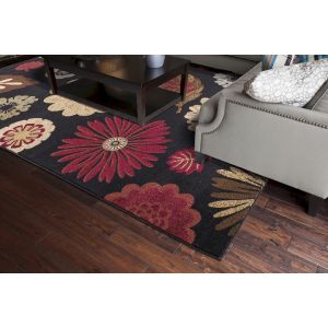 Concord Global Rugs-Jewel-Kaleidoscope Black ,  Black