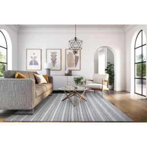Couristan Rugs ASPEN TEXTURED STRIPES 50022002 GREEN