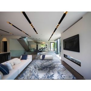 Couristan Rugs SERENITY ABSTRACT MARBLE 51610505 GREY/OPAL