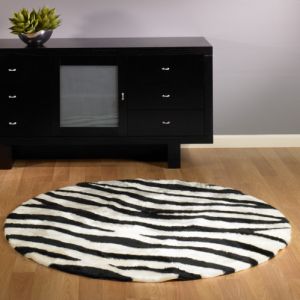 Walk on Me Rugs Faux Fur Rug 141 Zebra