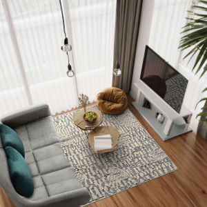 Couristan Rugs HANCOCK CARPATHIAN 59070001 CHARCOAL