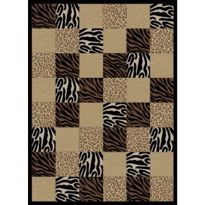 Concord Global Rugs-Soho-Animal Boxed Black , Boxed Black