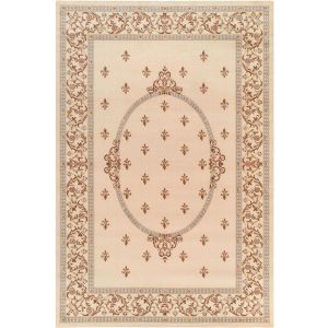 Concord Global Rugs-Jewel-F.Lys Medallion Red , Red
