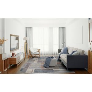  Couristan Rugs EASTON GAMBIT BLOCKS 63764374 STONE/MULTI