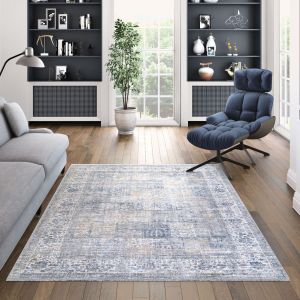 Couristan Rugs COUTURE PERSIAN GARDEN 67986491 PEWTER/MODE BEIGE