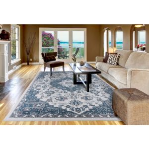 Concord Global Rugs-Madison-Royal Medallion Ivory , Ivory