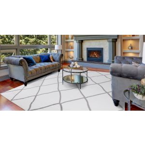 Concord Global Rugs-Madison-Diamond Ivory ,  Ivory