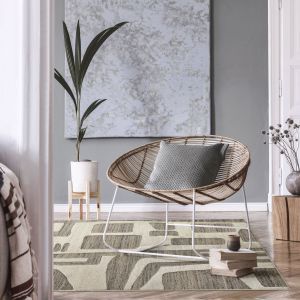 Couristan Rugs BANQUO MERCUTIO 68356011 COFFEE/IVORY