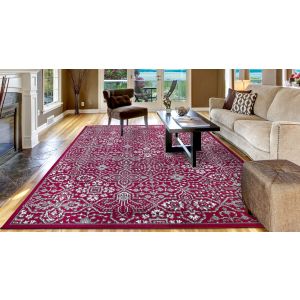 Concord Global Rugs-Jefferson Collection-Athens Red , Red