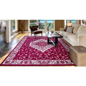 Concord Global Rugs-Jefferson Collection-Pearl Heriz Red , Red