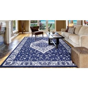 Concord Global Rugs-Jefferson Collection-Pearl Heriz Navy , Navy
