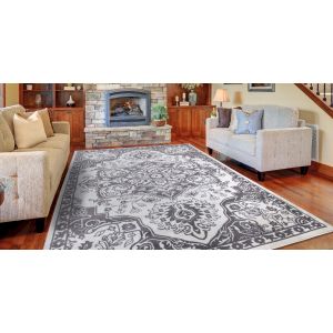 Concord Global Rugs-Jefferson Collection-Vintage Medallion Ivory , Ivory