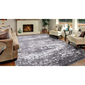 Concord Global Rugs-Jefferson Collection-Abstract Gray , Gray