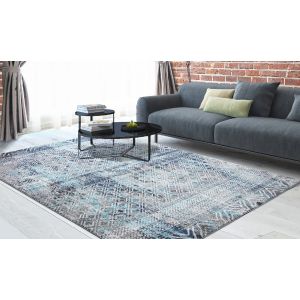 Concord Global Rugs-Vintage Collection-Piazza Blue , Blue