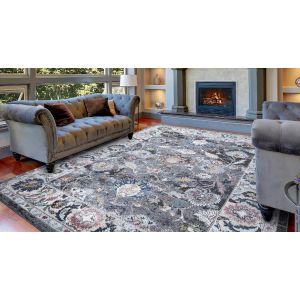Concord Global Rugs-Vintage Collection-Istanbul Gray , Gray