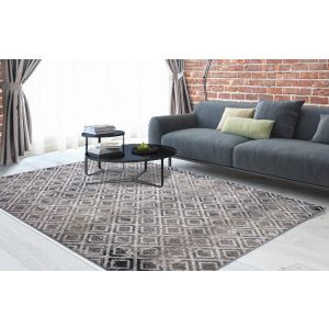 Concord Global Rugs-Vintage Collection-Diamonds Beige , Beige