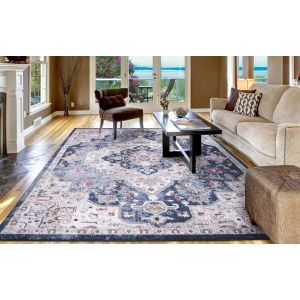 Concord Global Rugs-Vintage Collection-Montreal Navy , Navy