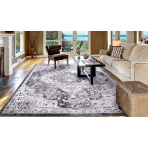 Concord Global Rugs-Vintage Collection-Montreal Gray ,  Gray