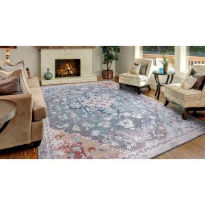 Concord Global Rugs-Vintage Collection-Tabriz Gray , Gray