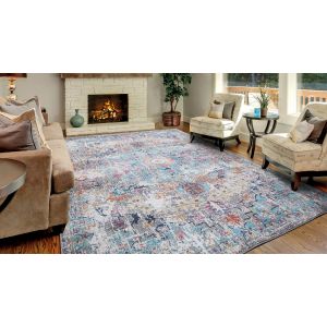 Concord Global Rugs-Vintage Collection-Azure Gray , Gray