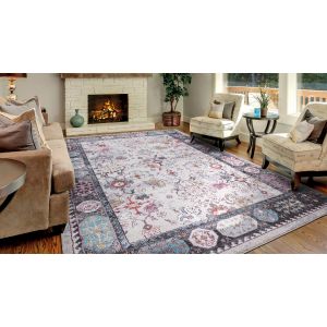 Concord Global Rugs-Vintage Collection-Angora Gray , Gray