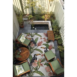 Couristan Rugs DOLCE TOUCANS 75020002 IVORY