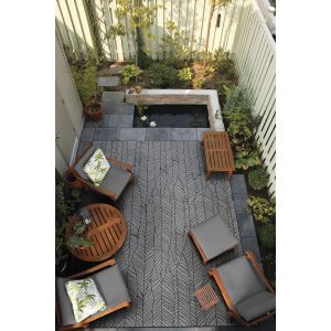 Couristan Rugs DOLCE MAJORELLE 75030575 SILVER/BLACK