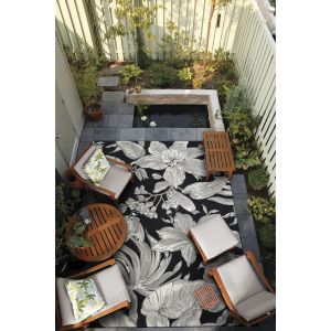 Couristan Rugs DOLCE FLORA 75172102 NERO
