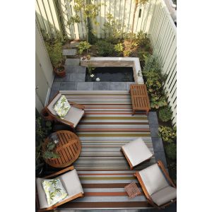 Couristan Rugs DOLCE STRIPED 75184404 SUNSET