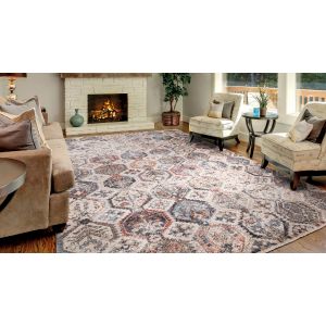 Concord Global Rugs-Pandora Collection-Moroccan Tiles Multi , Multi