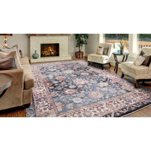 Concord Global Rugs-Pandora Collection-Cassandra Navy , Navy